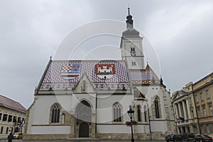 St Mark`s Church in Zagreb, Croatia