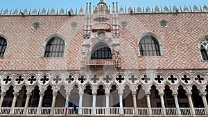 St. Mark's square, St. Mark's basilica and Doge's palace during carnival, Venice, Italy, Europe February 10