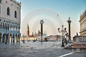 St Mark`s Square At Venice, Italy