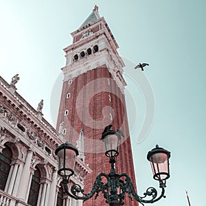 St. Mark Square Campanile in Venice, Italy.