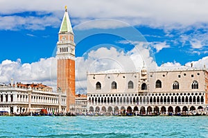 St Mark square, Campanile and Ducale or Dog photo