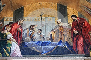 St. Mark venerated by the venetians photo