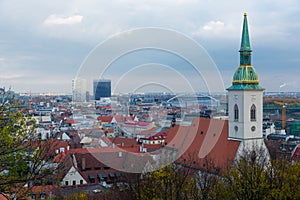 St. Martin Cathedral in center of Bratislava