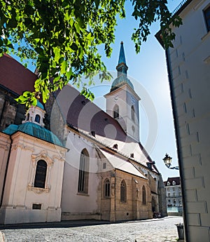 St Martin Cathedral in Old Town of Bratislava