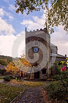 St Martin`s church, Stoney Middleton, Peak District, England