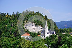 St. Martin`s Parish Church in Bled, Slovenia