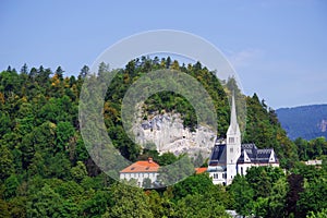 St. Martin`s Parish Church in Bled, Slovenia