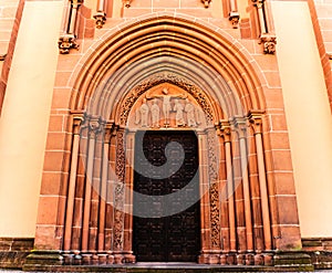 St. Mary church in Barbarossa City Gelnhausen, Germany photo