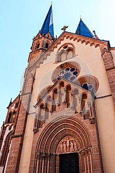 St. Mary church in Gelnhausen, founded by Emperor Frederick Barbarossa in 1170, Germany photo