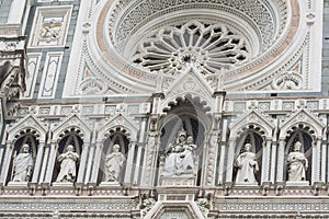 St. Mary and Jesus, Facade of Santa Maria del Fiori, Florence