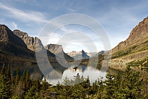 St Mary Lake with Wild Goose Island