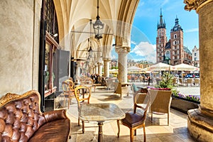 St. Mary`s Basilica on the Krakow Main Square during the Day, Krakow