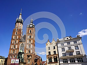 St. Mary`s Basilica in Krakow, Poland