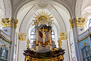 St. Mary's Church, Rostock, interior, ceremony altar