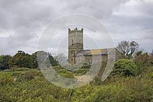 St Mary\'s church situated on Johns Hill above the estuary at Kieran\'s Quay in County Wexford