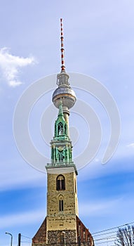 St Mary's Church TV Tower Berlin Germany