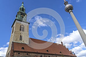 St Mary's Church TV Tower Berlin Germany