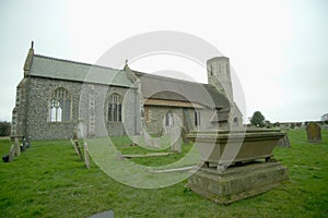 St Mary`s medieval village church.