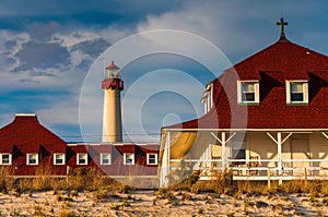 St. Mary by the Sea and the Cape May Point Lighthouse, in Cape M