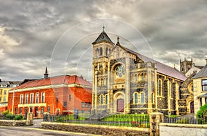 St. Mary Star of the Sea church and city hall in Portstewart - N