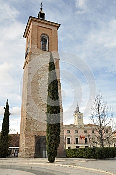 St Mary tower, Alcala de Henares, Madrid (Spain) photo