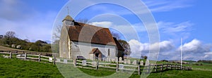 St Mary the Virgin - the Church in a Field near Duncton on the South Downs in West Sussex, UK