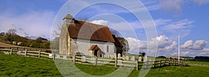 St Mary the Virgin - the Church in a Field near Duncton on the South Downs in West Sussex, UK