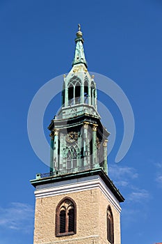 St. Marys Church, Marienkirche near Alexanderplatz in central Berlin, Germany