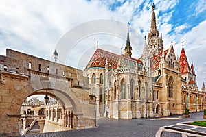 St. Matthias Church in Budapest. One of the main temple in Hungary