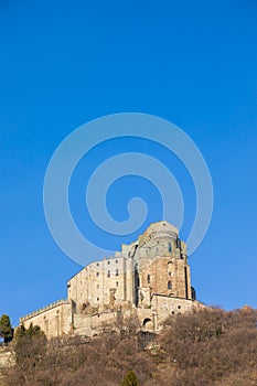 St Michael Abbey, Sacra di San Michele, Italy. Monastic mediaeval building