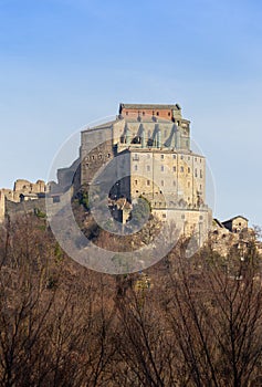 St Michael Abbey, Sacra di San Michele, Italy. Monastic mediaeval building