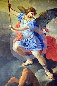 St Michael the Archangel, Chapel of St Michael the Archangel, Basilica di Sant Andrea delle Fratte, Rome