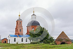 St. Michael the Archangel Church built in 1755 on the territory of the Saburovo fortress, Russia, Oryol region, Saburovo village