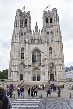 St Michael and St Gudula Cathedral from Brussels