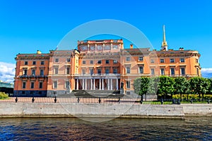 St. Michael`s Castle also called Mikhailovsky Castle or Engineers` Castle is a former royal residence of Emperor Paul I