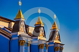 St. Michael`s Golden Domed Monastery Kiev Ukraine Landmark