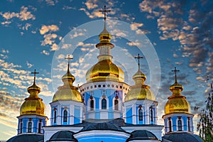 St. Michael`s Golden Domed Monastery Kiev Ukraine Landmark