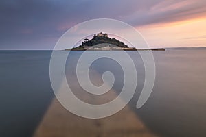 St Michael`s Mount in the Evening, Cornwall, United Kingdom
