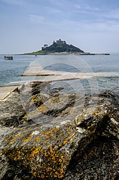 St Michael`s Mount in South Cornwall, England