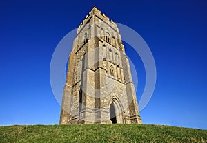 St Michael's Tower at Glastonbury Tor, Somerset, England, United Kingdom