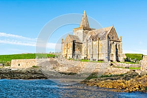 Parish church in St Monans fishing village in the East Neuk of Fife in Scotland