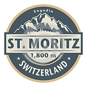 St. Moritz is a high Alpine resort town in the Engadine in Switzerland