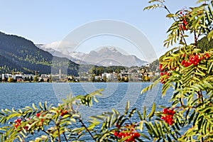 St Moritz lake.