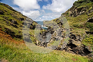 St Nectan\'s Waterfall Tintagel Trevillet River