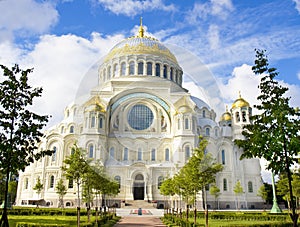 St. Nicholas cathedral in Kronshtadt, Russia