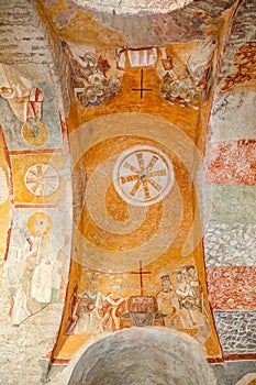 St.Nicholas Church in Demre. It`s noted for its remarkable ceiling frescoes!