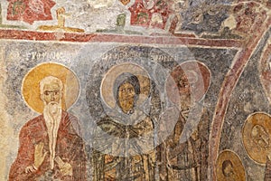 St.Nicholas Church in Demre. It`s noted for its remarkable ceiling frescoes!