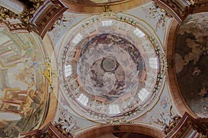 St Nicholas Church Prague Dome Painting