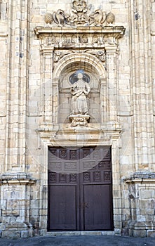 St Nicholas facade in Villafranca del Bierzo. photo