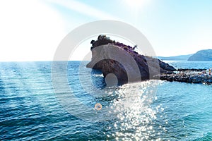 St. Nicholas Island. View of the open sea.